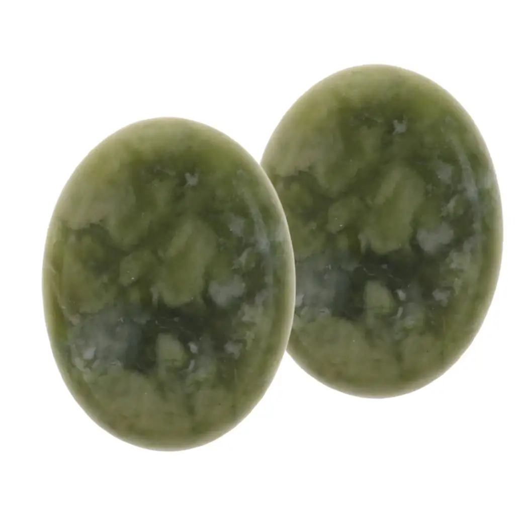 2 x Professional Massage Stones, Hot Essential Massage Stones Set for Professional or , Relaxing (3 x 4cm)