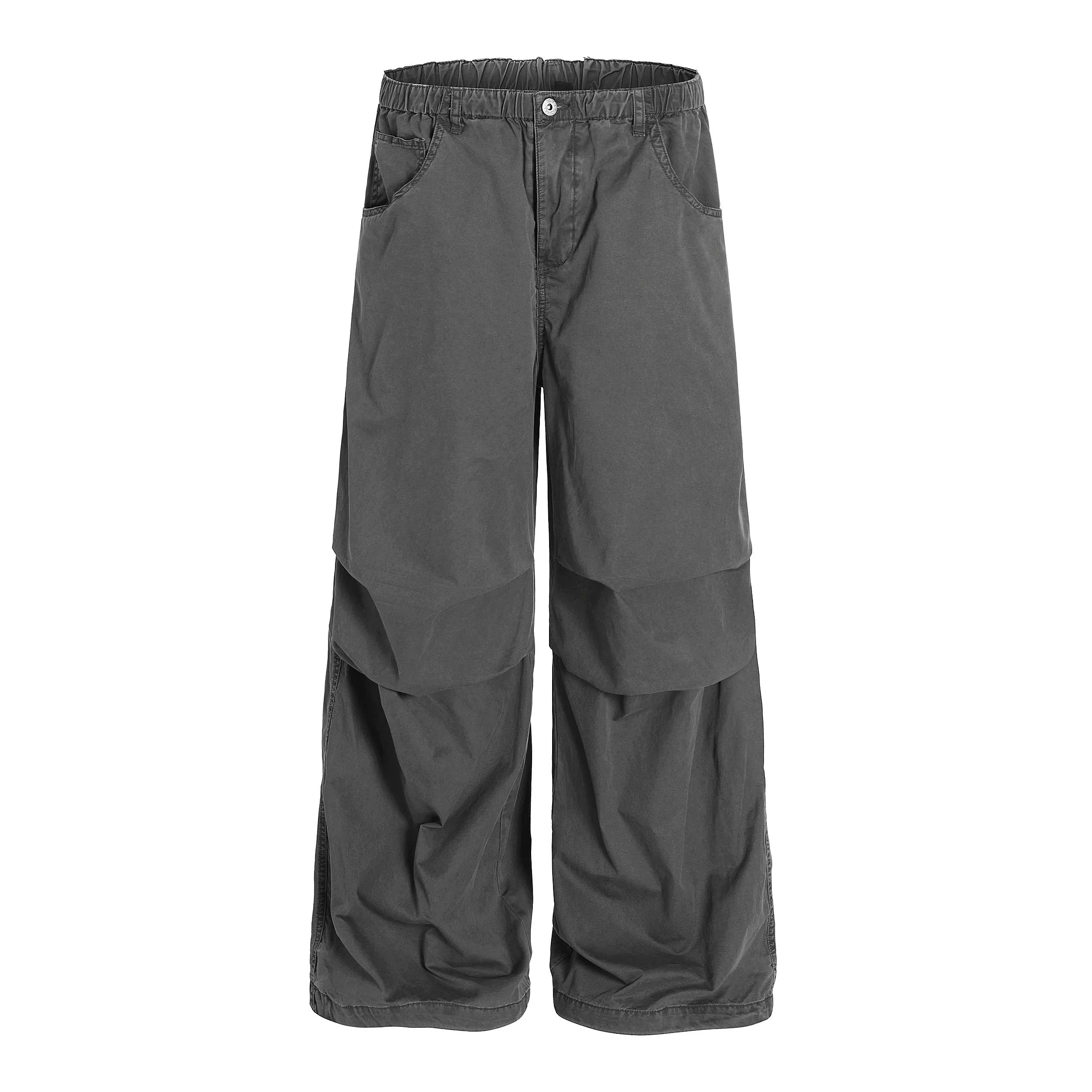 

GXFortune Американские плиссированные рабочие брюки в стиле ретро для мужчин и женщин, прямые повседневные драпированные свободные брюки, весна-лето, повседневная мода