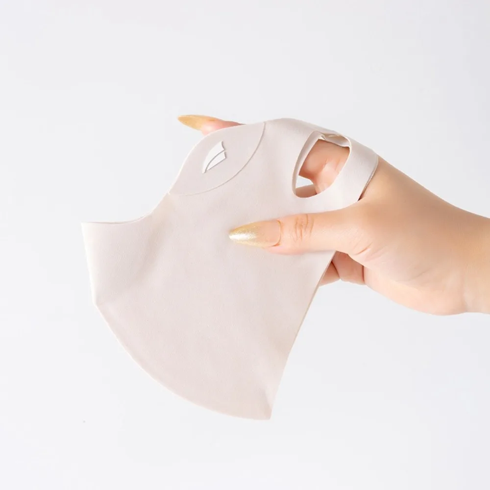 Nieuw ademend ijszijdemasker anti-uv wasbaar zonnebrandmasker stofdichte gezichtsbedekking sjaal unisex