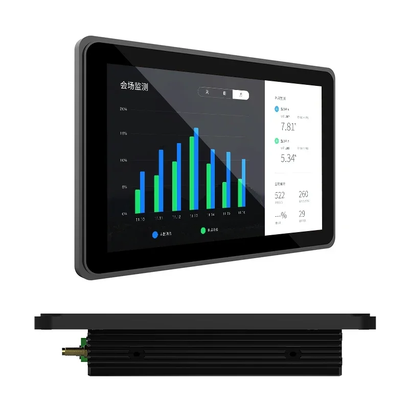 Fabrikpreis Android 5.1 Draht kapazitives Touch-Smart-Screen-Tablet All-in-One-PC 10-Zoll-Tablet Schwarz Industrieadapter AMD