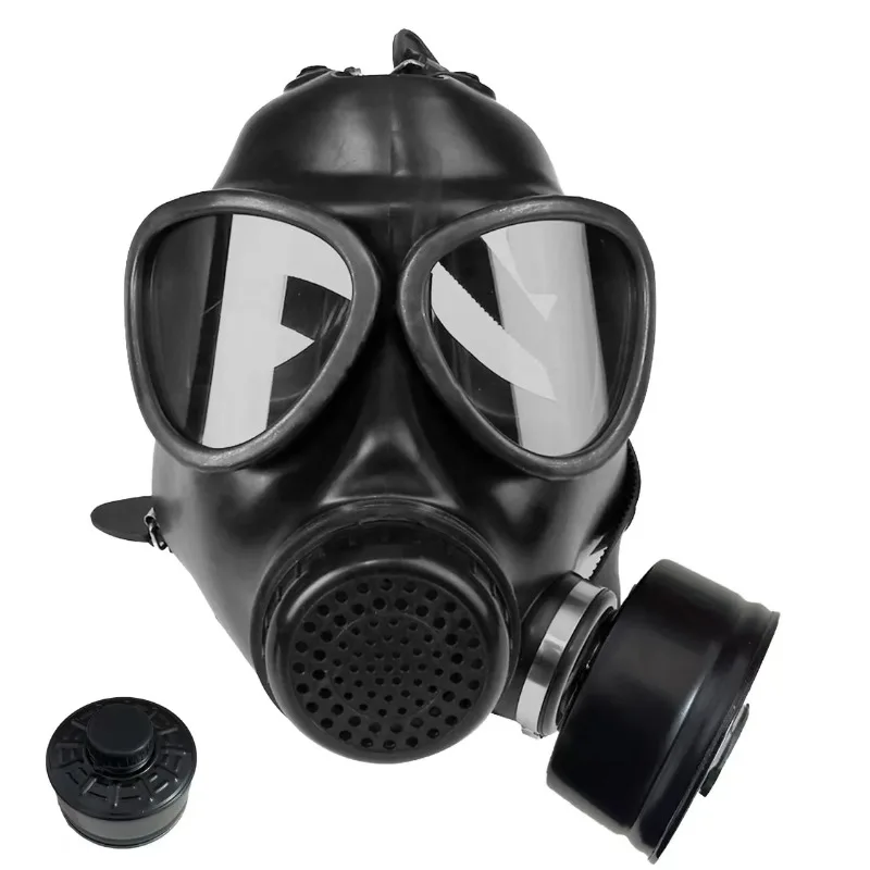 

Full face reusable respirator survival nuclear chemical mask with professional filter