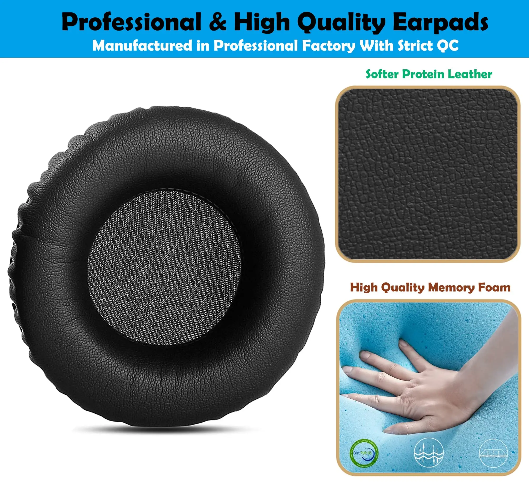 MDR-RF6500 Ear Pads Replacement- Compatible with Sony MDR-RF6500 RF6500 MDR RF 6500 MDR RF 6000 Headset Headphone