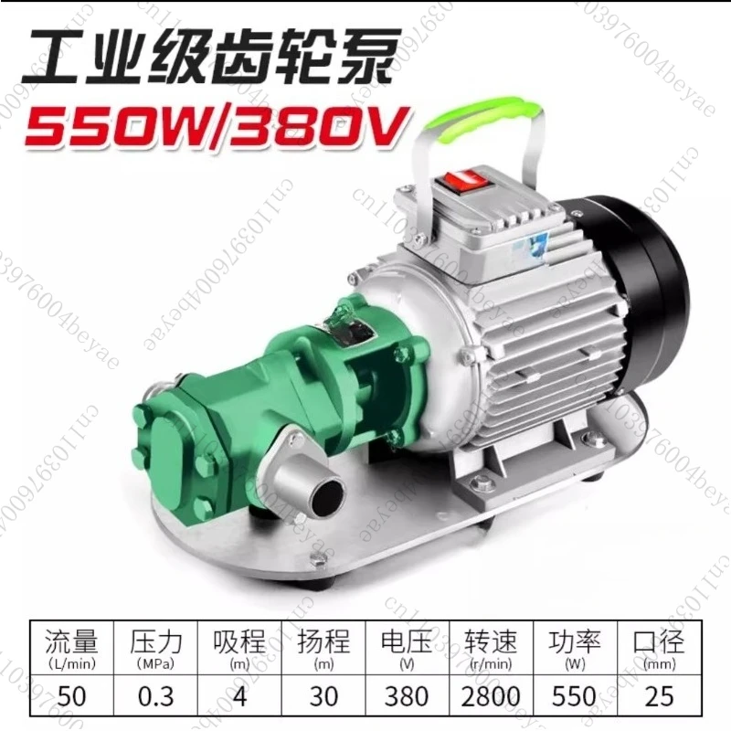 Gear Electric Pump  Self-Priming Stainless Steel High Viscosity Oil Diesel Cooking Oil Explosion-Proof