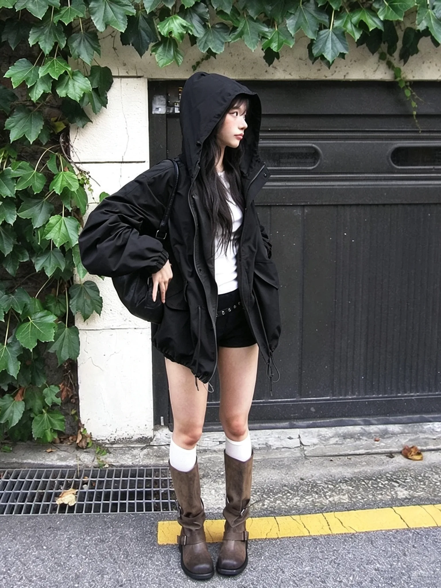 Loose Korean Style Women's Hoodie Long Sleeve Autumn Fashionable Versatile Hong Kong Style Casual Chic Top Streetwear