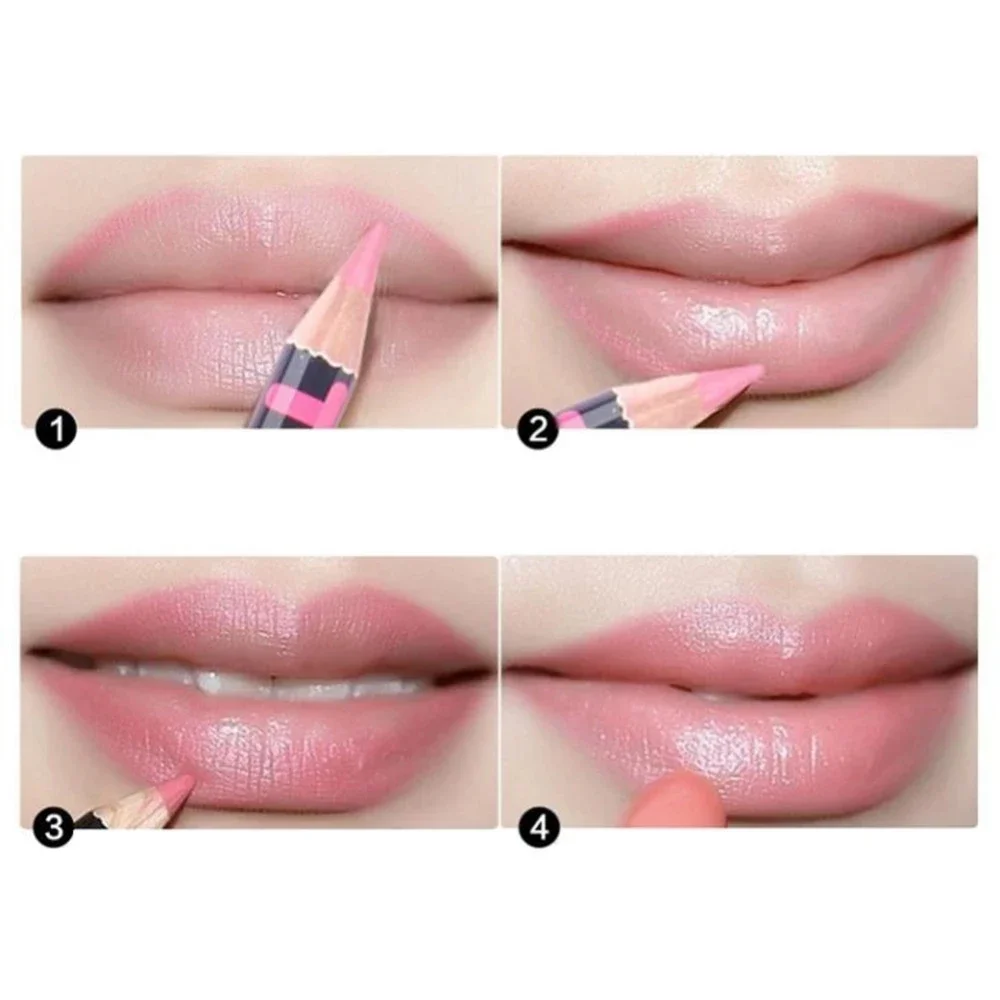 12 Colors/set  Lipliner Pencil Lip Makeup Lipstick Pencils Waterproof Lipliner Lady  Lip Liner Cosmetics Maquiagem