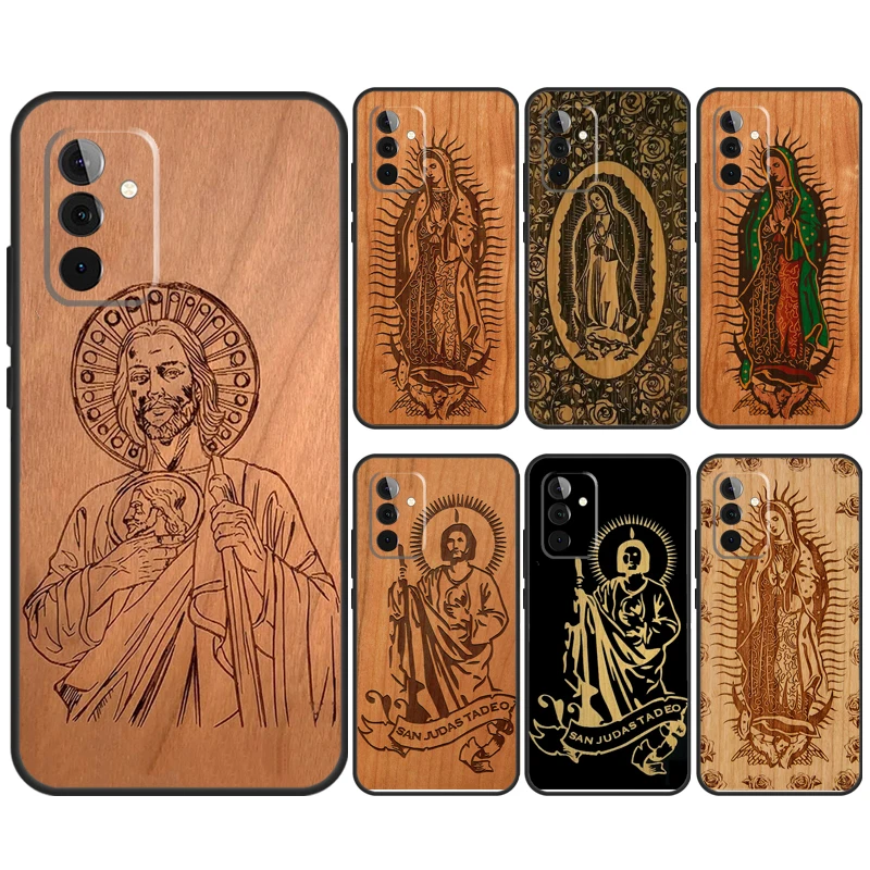 Guadalupe San Judas Funda For Samsung Galaxy A35 A55 A15 A25 A53 A33 A13 A52 A32 A12 A51 A71 A14 A34 A54 Case