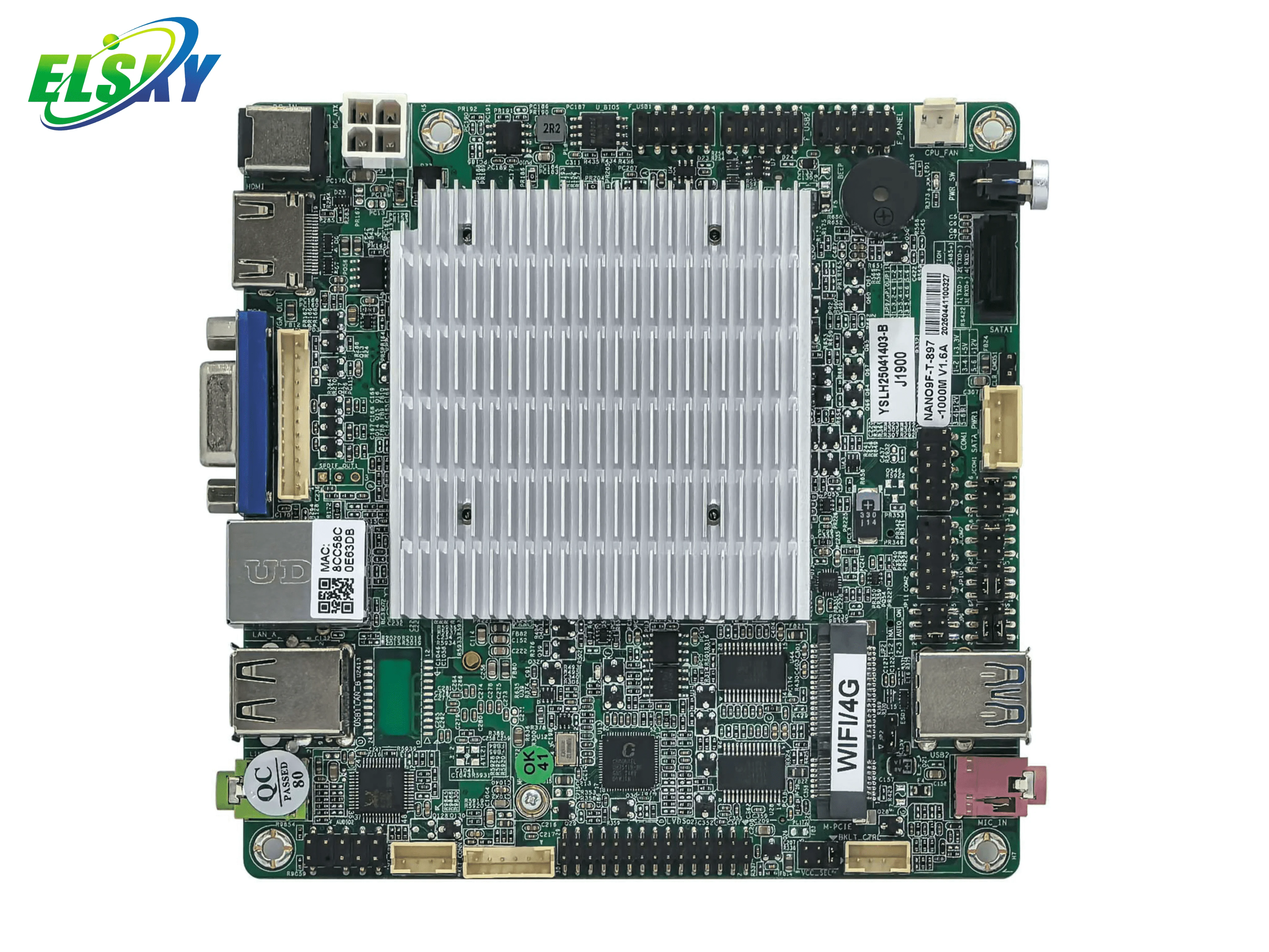 New ELSKY DDR3 Single NANO284F/NANO294F  Bay Trail N-Series N2840/N2930/N2940 Nano-ITX Motherboard Onboard Storage