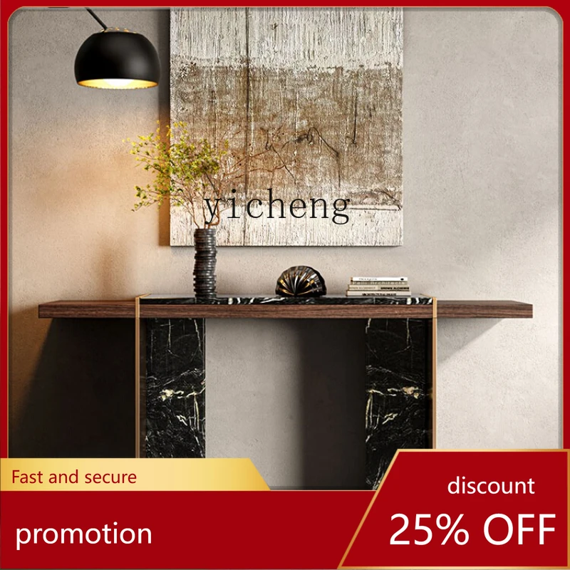 

HXL retro entrance table light luxury high-end porch table storage table corridor decoration case