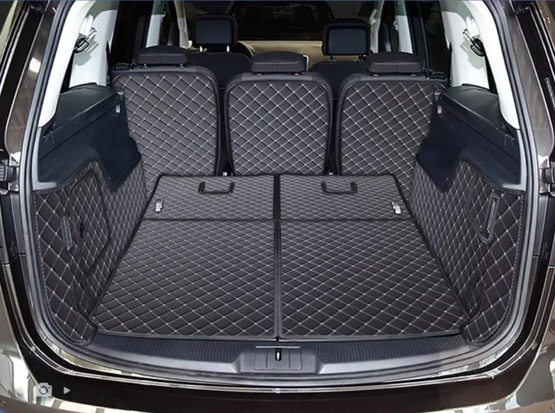 

Top quality! Full set car trunk mats for Volkswagen Sharan 7 seats 2022-2011 cargo liner mat boot carpets cover for Sharan 2018