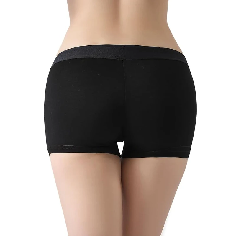 Strap on Boxer Briefs with Bullet Vibe Pocket and Silicone O-Ring Diameter 4.5cm Harness Boxers Strapon Panties for Adult Play