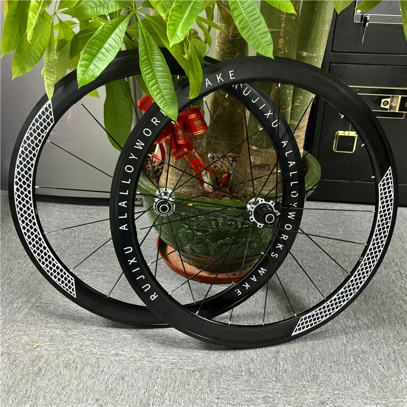 RUJIXU Road Bicycle Wheel V brake disc brake 700C 23C 25C 28C Road Bike Wheelset Aluminum Alloy 700C Bicycle Wheel Rim