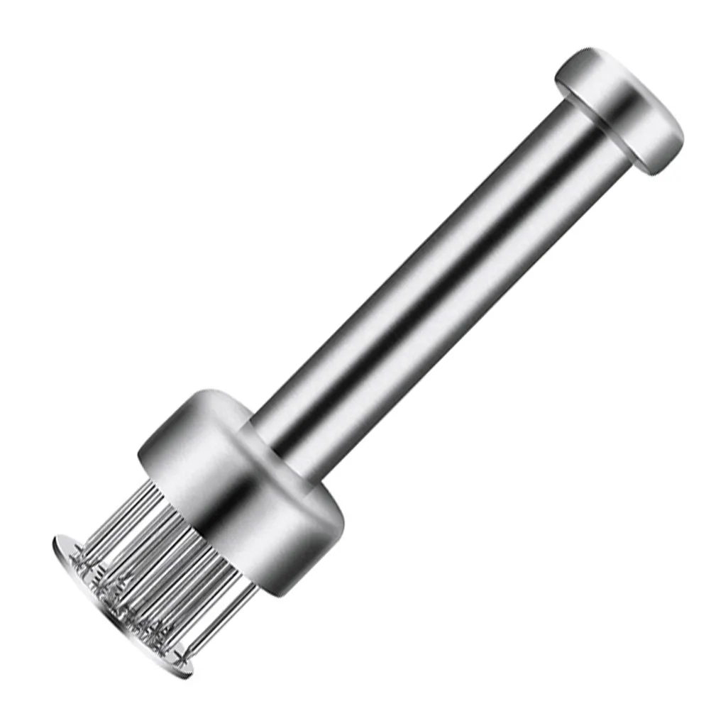 1Pcs Stainless Steel Meat Tenderizer Needle Compact Design Kitchen Meat Pounding Tool Steak Pork Beef Tenderizing Tool Household
