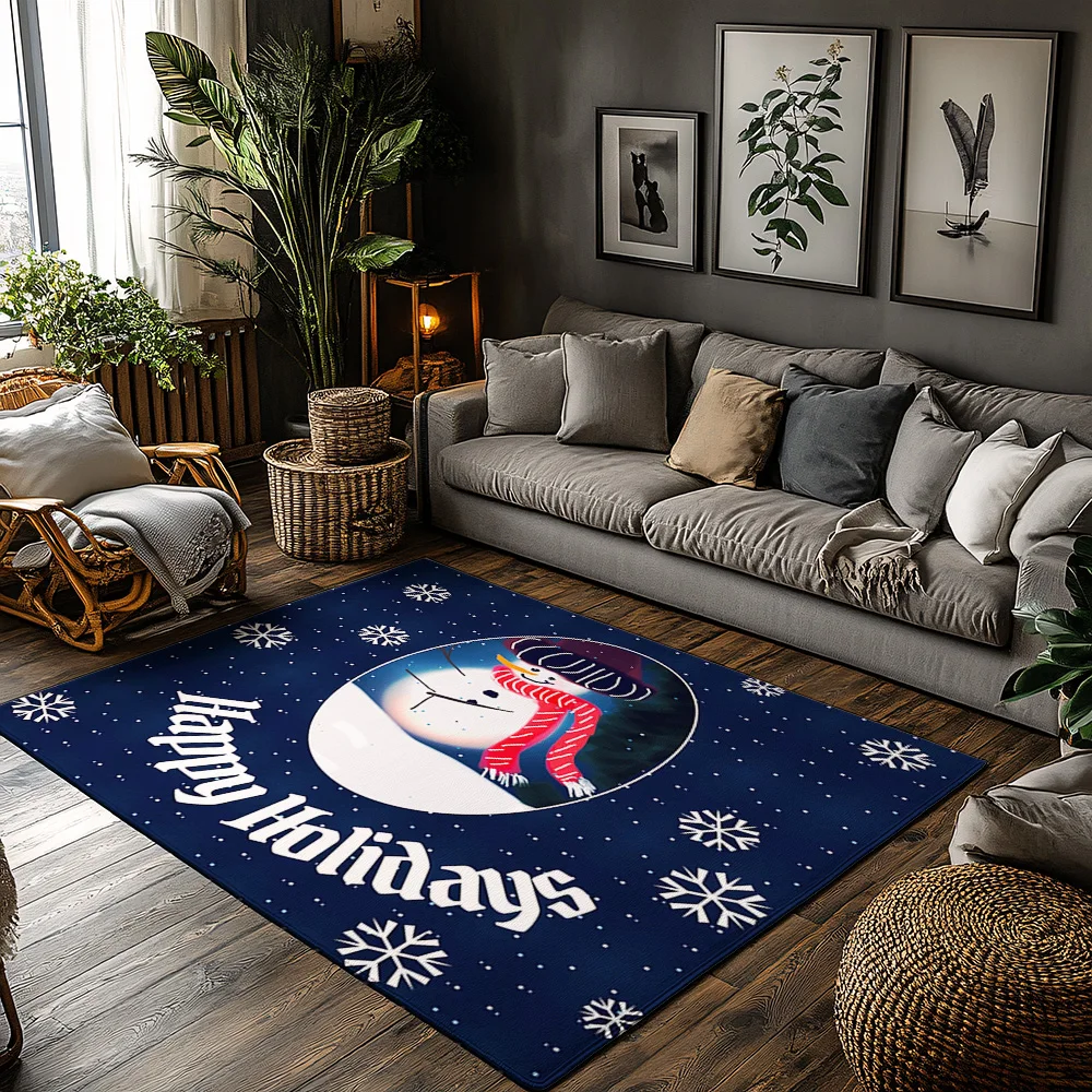 

Праздничный коврик со снеговиком, зимний приветственный коврик, праздничный входной коврик, Рождественский декор, домашний декор, уютный напольный коврик, домашний уличный коврик Gif