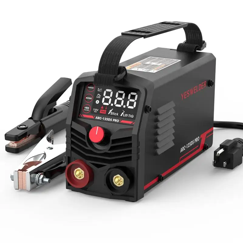 ARC-125DS-PRO 110V 125Amp Mini Portable Stick Welder, Large LED Digital Display Arc Welding Machine