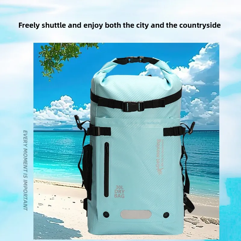 Large Capacity Outdoor Waterproof Sports Backpack, Dry Wet Separation Sports Bag for Travel Beach Swimming Outdoor Storage