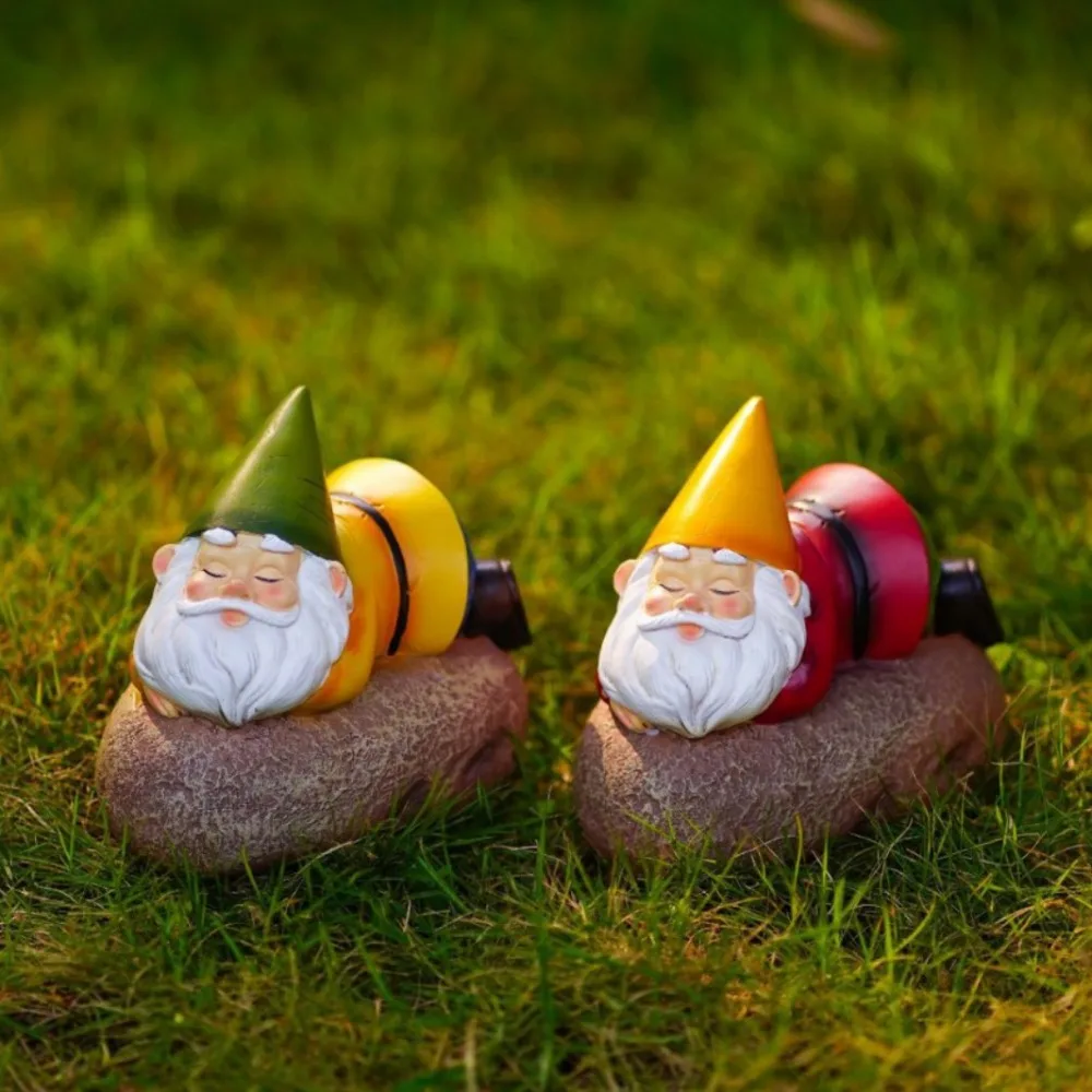 

Creative Resin Solar Dwarf Sculpture Ornaments Outdoor Courtyard Balcony Desktop Micro Landscape Miniature Statue Christmas Gift