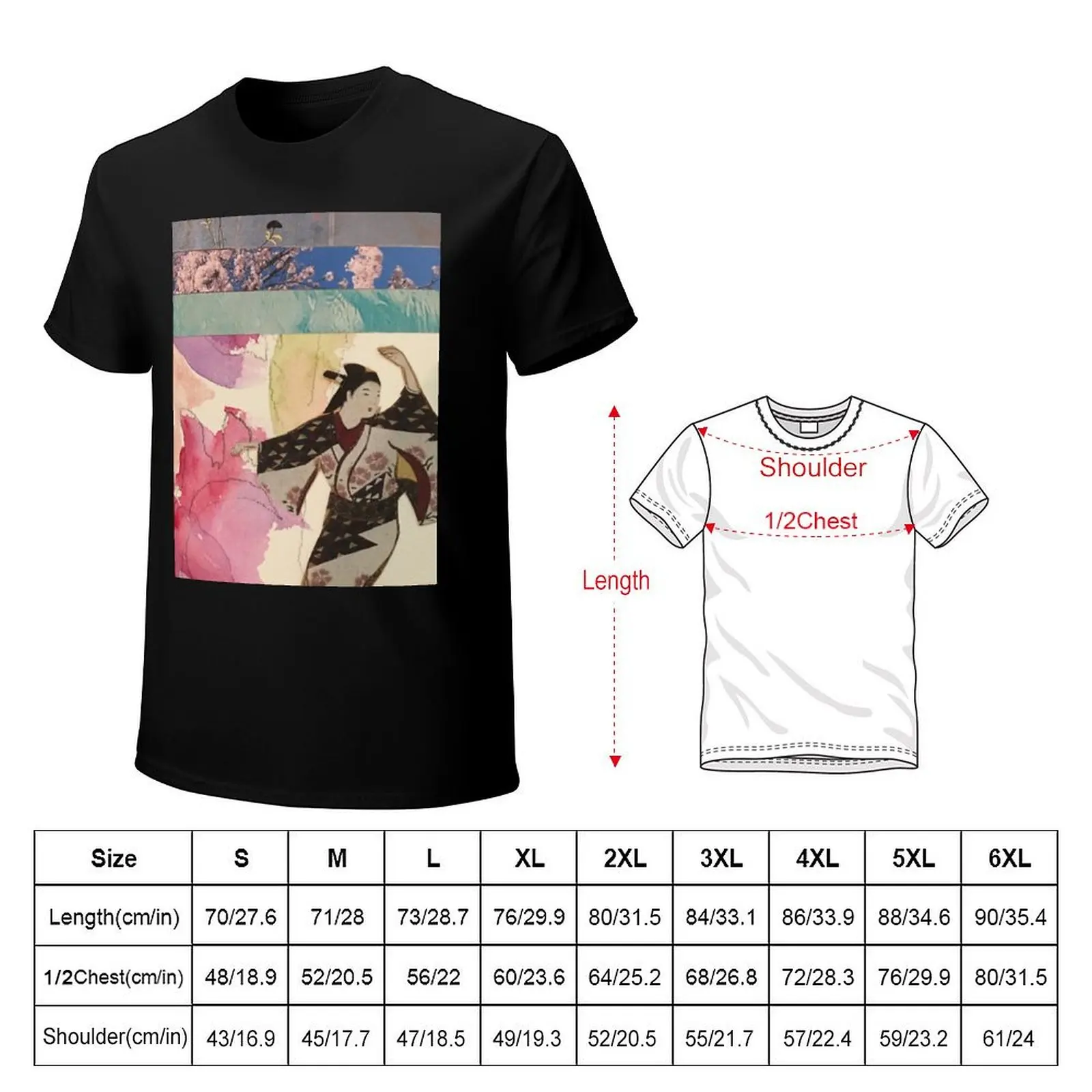Dancing Geisha T-Shirt vintage anime shirt plus sizes custom t shirt mens designer t shirt