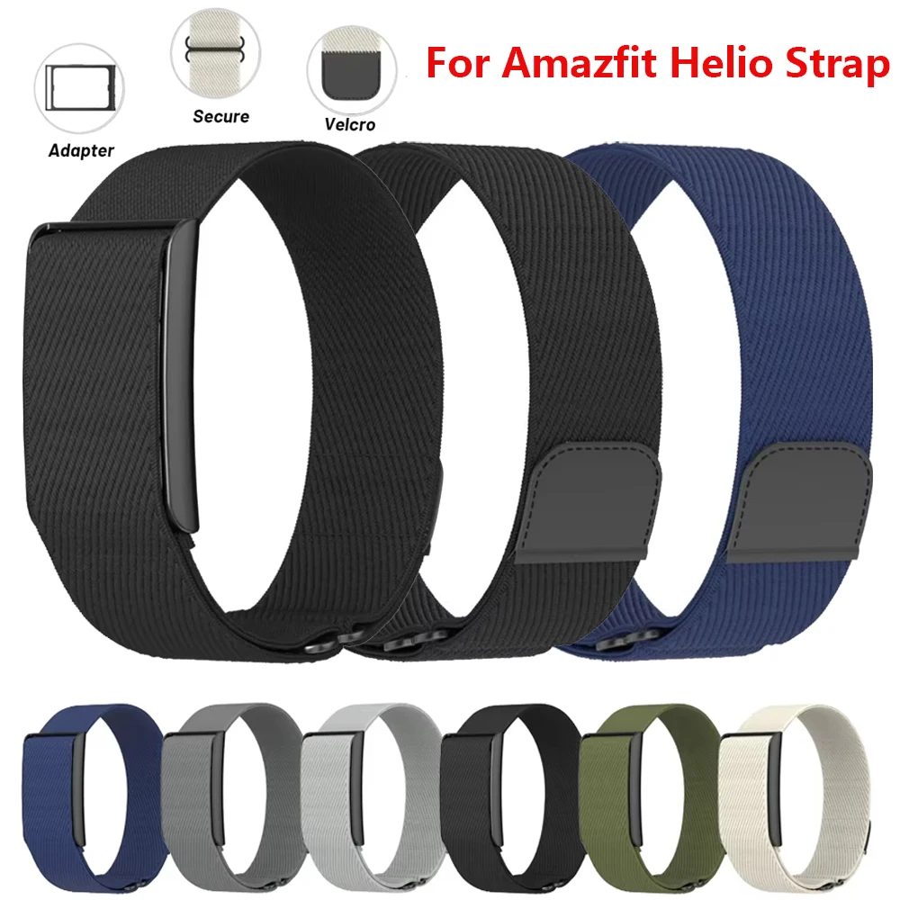 For Amazfit Helio strap Sport Nylon Wristbelt+Fitness Tracker Adapter Breathable Replacement bracelet correa amazfit helio strap image 2