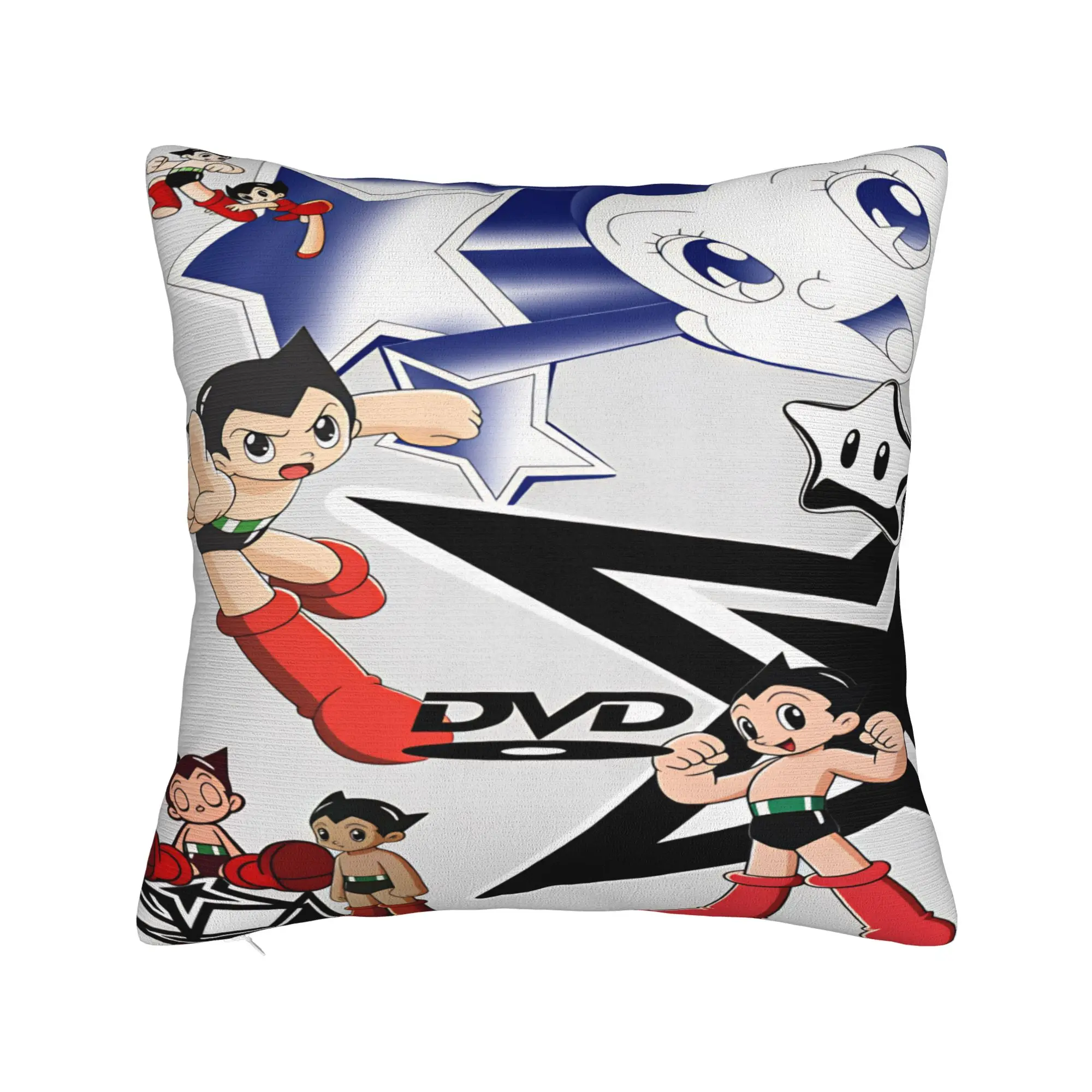 Astro Cartoon Boy Pillow Cover  Custom Cushion Cover Kawaii Pillow Case For Living Room Chair
