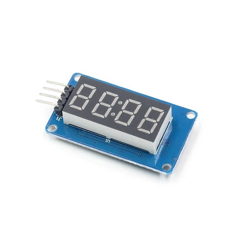 Módulo de pantalla LED TM1637 de 4 bits para Arduino, tubo de reloj de ánodo rojo de 7 segmentos de 0,36 pulgadas y placa controladora de 4 series