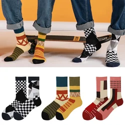 Trendy Couple Socks Female Autumn and Winter Japanese Irregular Creative Fashion Simple New Trendy Socks In The Tube