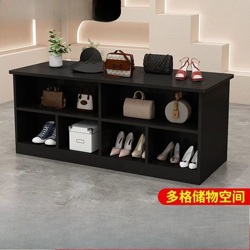 Clothing store double-sided grid island table display counter Display flow table in the middle, display table