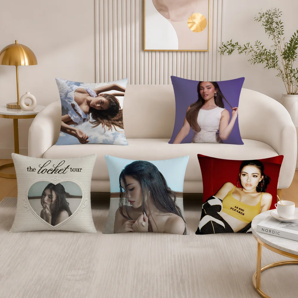 Singer M-Madison Beer Locket Cushion Cover Soft Pillowcase Double Sided Sofa Home Living Room Decor Bed Hogar Pillowcover Gift