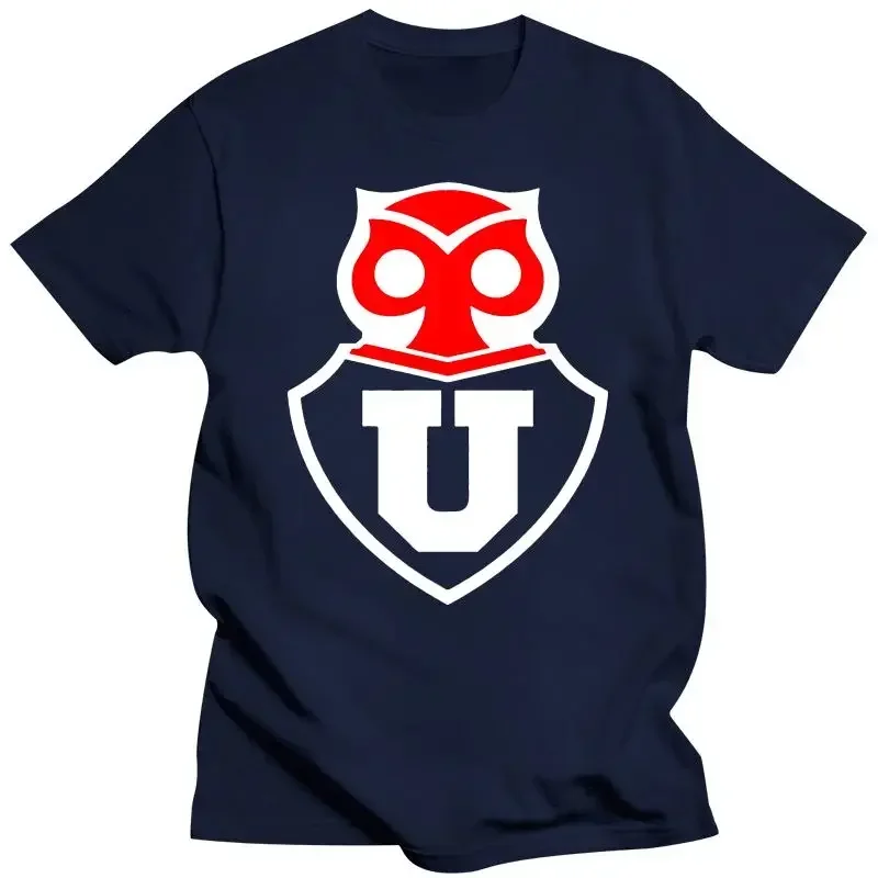 Universidad De Chile Santiago Futbol Soccerite Camiseta T Shirt La U Classic Cotton Men Round Collar Mens Clothing Man Clothing