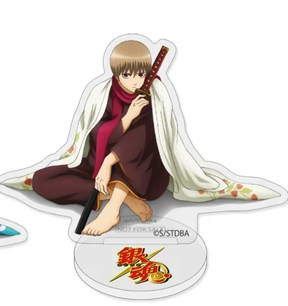 Sakata Gintoki Okita Sougo Hijikata Toshirou Anime soporte acrílico muñeca modelo placa Cosplay juguete para regalo