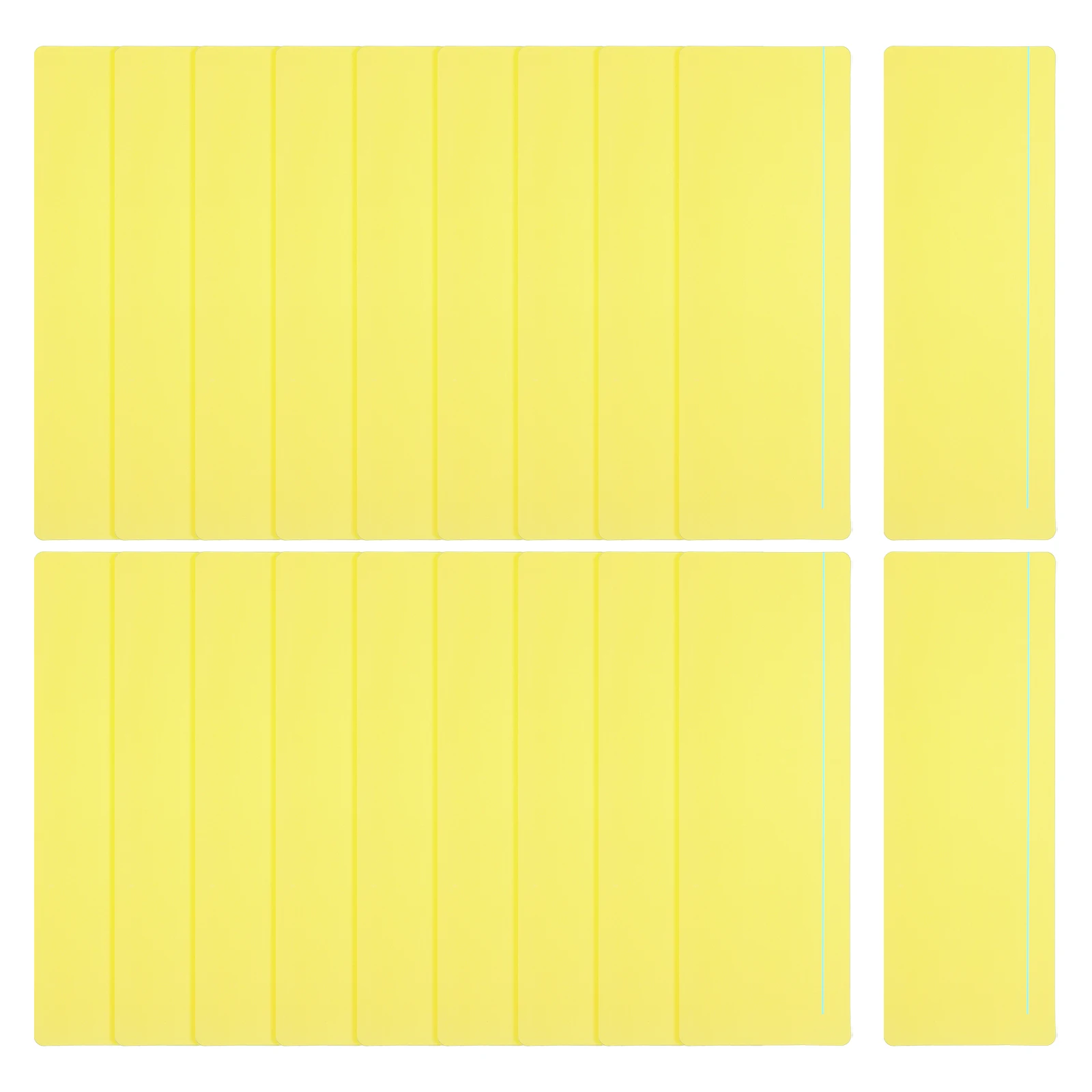 20pcs Guided Reading Strips Tracking Highlight Colored Overlay Bookmark Reduce Visual Stress Teaching Supplies with Line