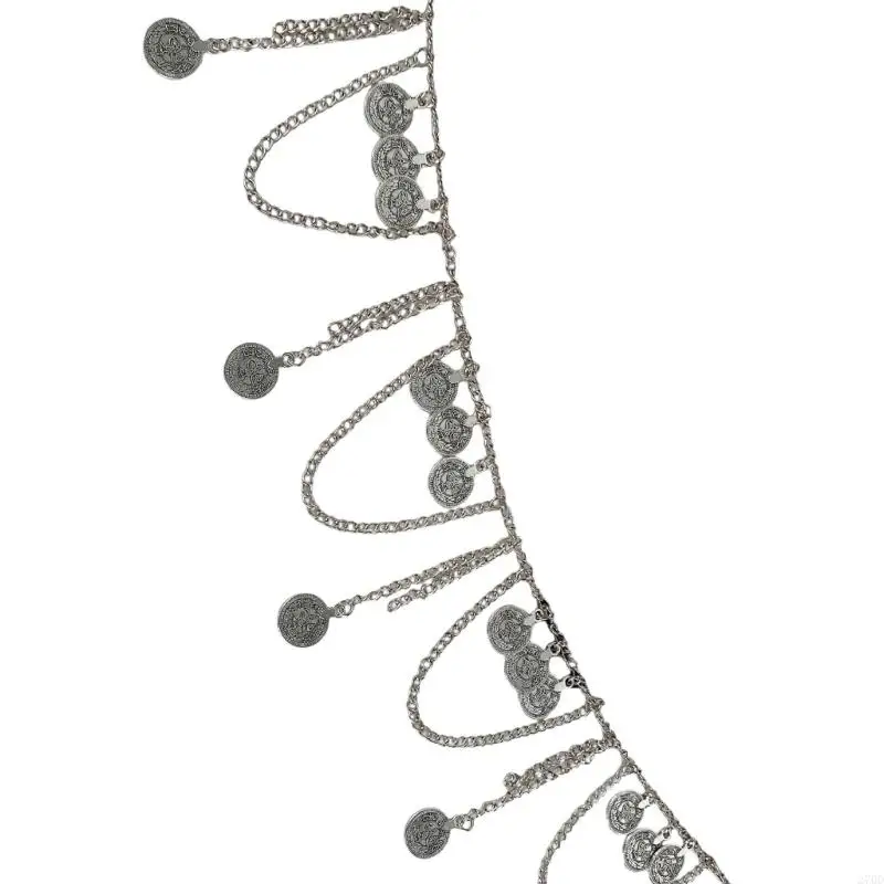 Elegant Fringe Waist Jewelry Featuring Retro Coin Adjustable Belly Chain Waist Ornament For Music Festival Outfits