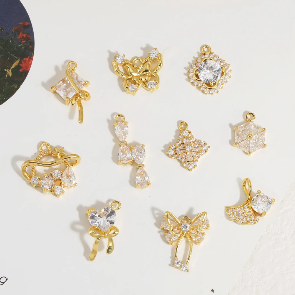 

Cordial Design 50Pcs Hand Made/DIY Pendant Accessories/Flower Shape/Genuine Gold Plating/Jewelry Findings & Components #194865