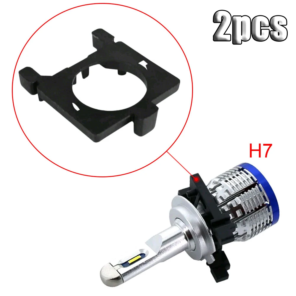 

2x Car Lamp Bulb Mount Base Connector Plug H7 LED Headlight Socket Adapter Holder Auto Accessories for Ford Focus MK2 Mondeo MK4