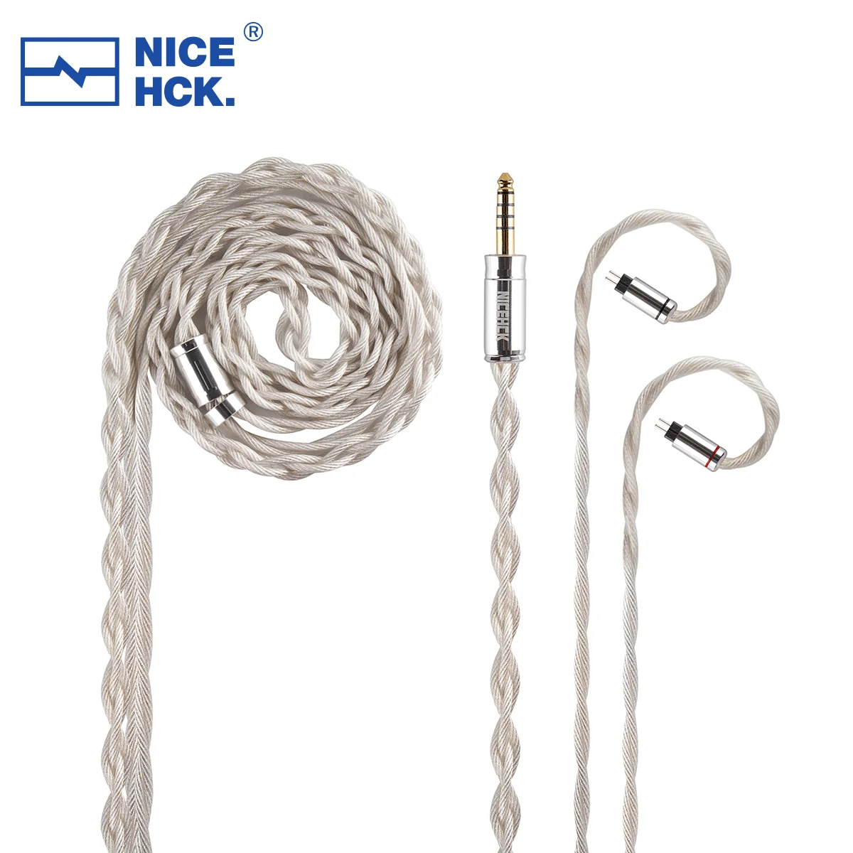 

NICEHCK SpLaura HiFi Cable Triple Composite Imported Silver Plated High Conductivity Copper Earphone Upgrade Wire OFC Plug 2Pin