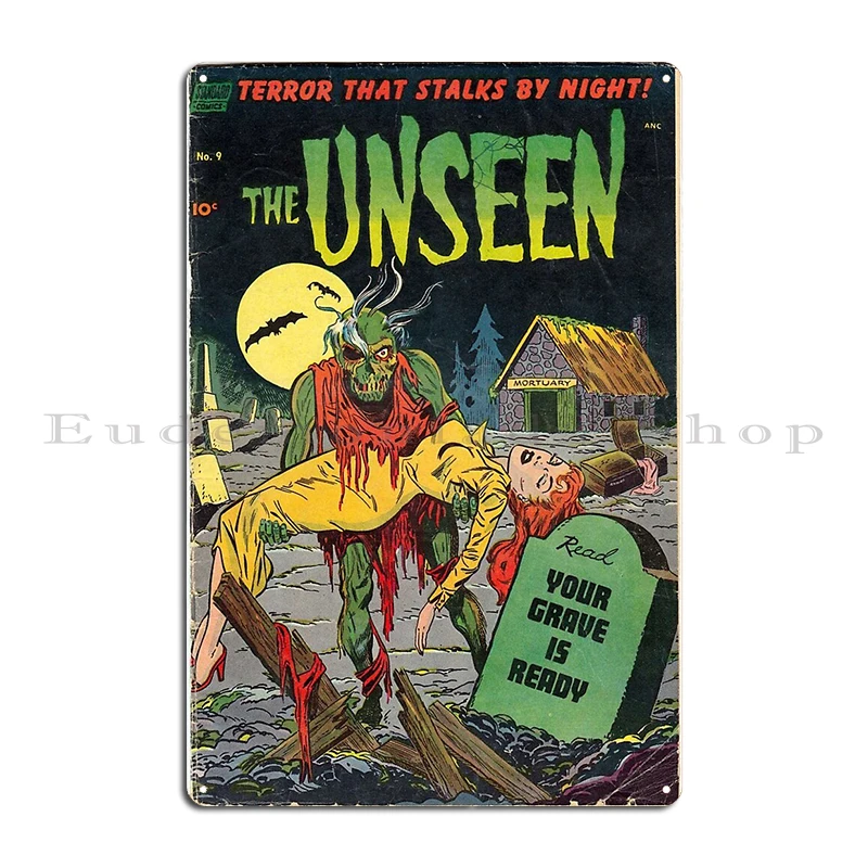 قبرك جاهز الخط الساخن ميامي قصص مذهلة للعلوم الفائقة المجلد 05 ملصق علامة معدنية كوميدية للخيال العلمي في ثلاثينيات القرن العشرين #2