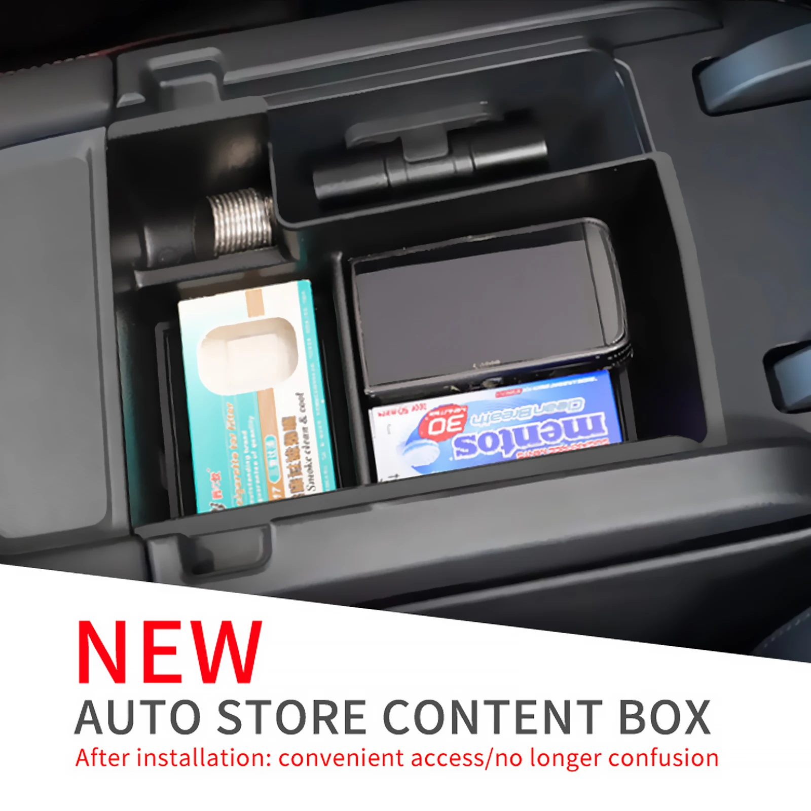 Für BYD Seal U Mi 2025 Mittelkonsole Organizer Fach Armlehne Aufbewahrungsbox Geschichtete Aufbewahrungsbox für Song Plus DMI Zubehör RHD – Detail 5