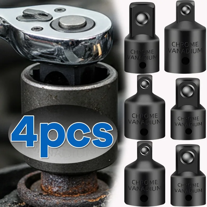 

4pcs Square Socket Adapters for Auto Maintenance Converter Reducing Socket Fittings Ratcheting Wrenches Auto Repair Tools