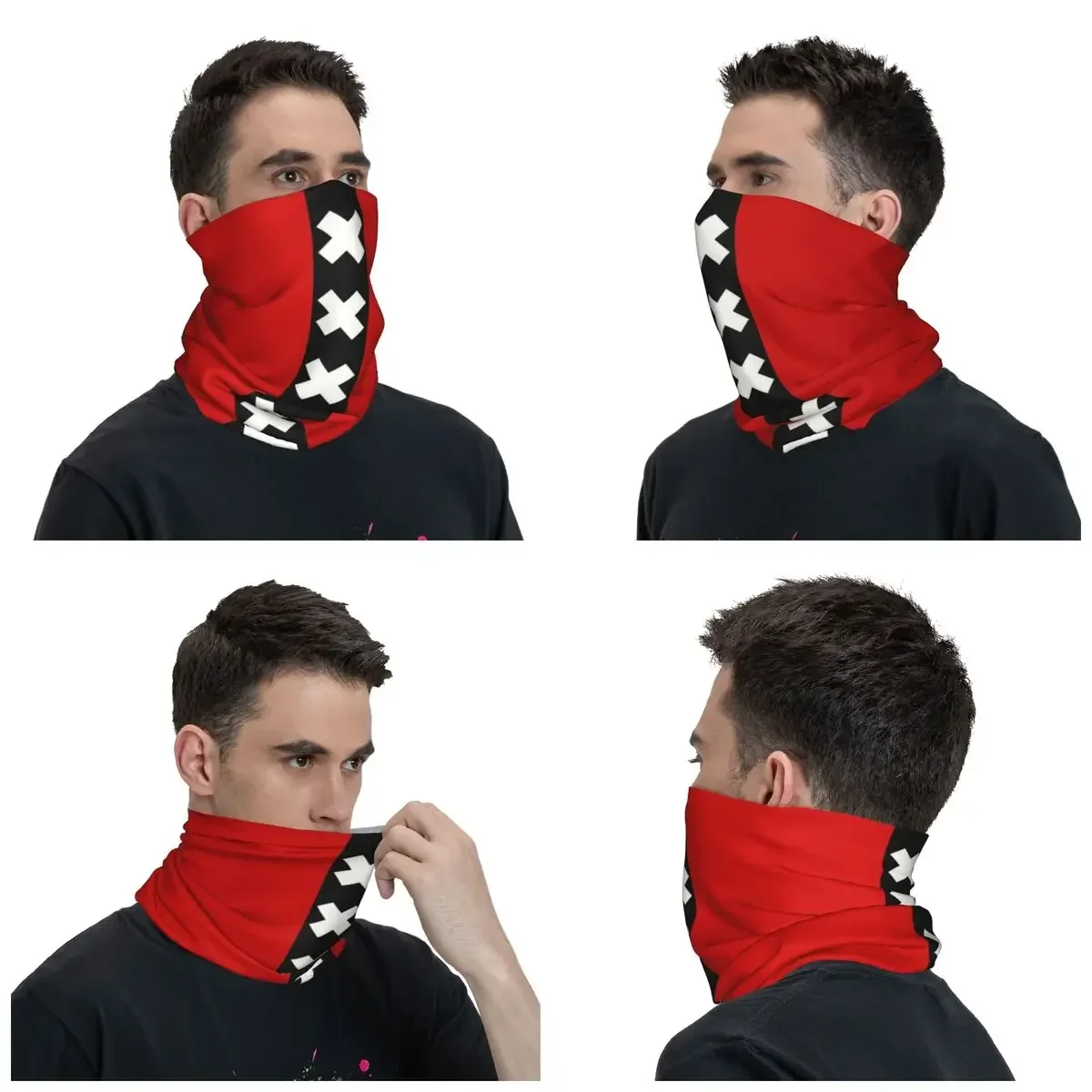 Holland Amsterdam Flag Winter Headband Neck Warmer Women Men Ski Camping Tube Scarf Netherlands Face Bandana Gaiter