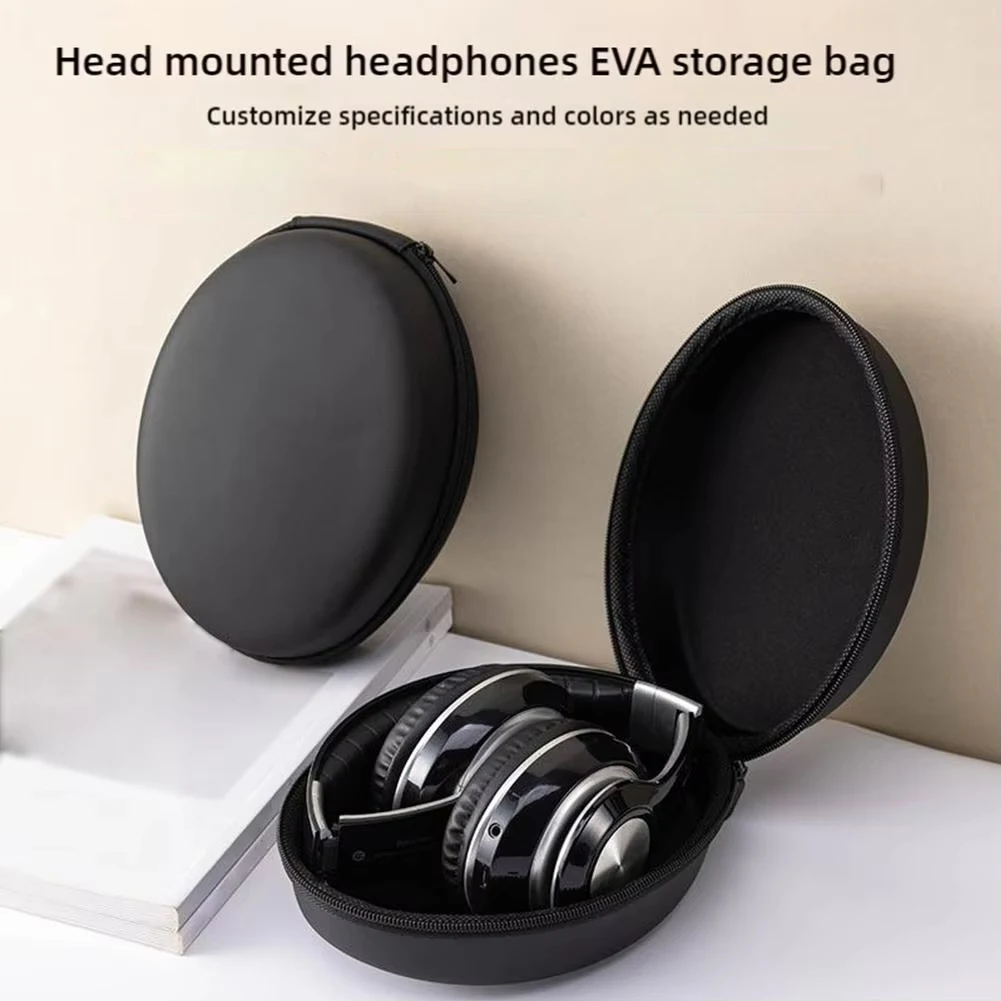 Портативная-сумка-для-хранения-наушников-жесткий-чехол-из-ЭВА-bluetooth-зарядное-устройство-для-наушников-небольшой-вместительный-водонепроницаемый-чехол-дорожные-принадлежности-черный