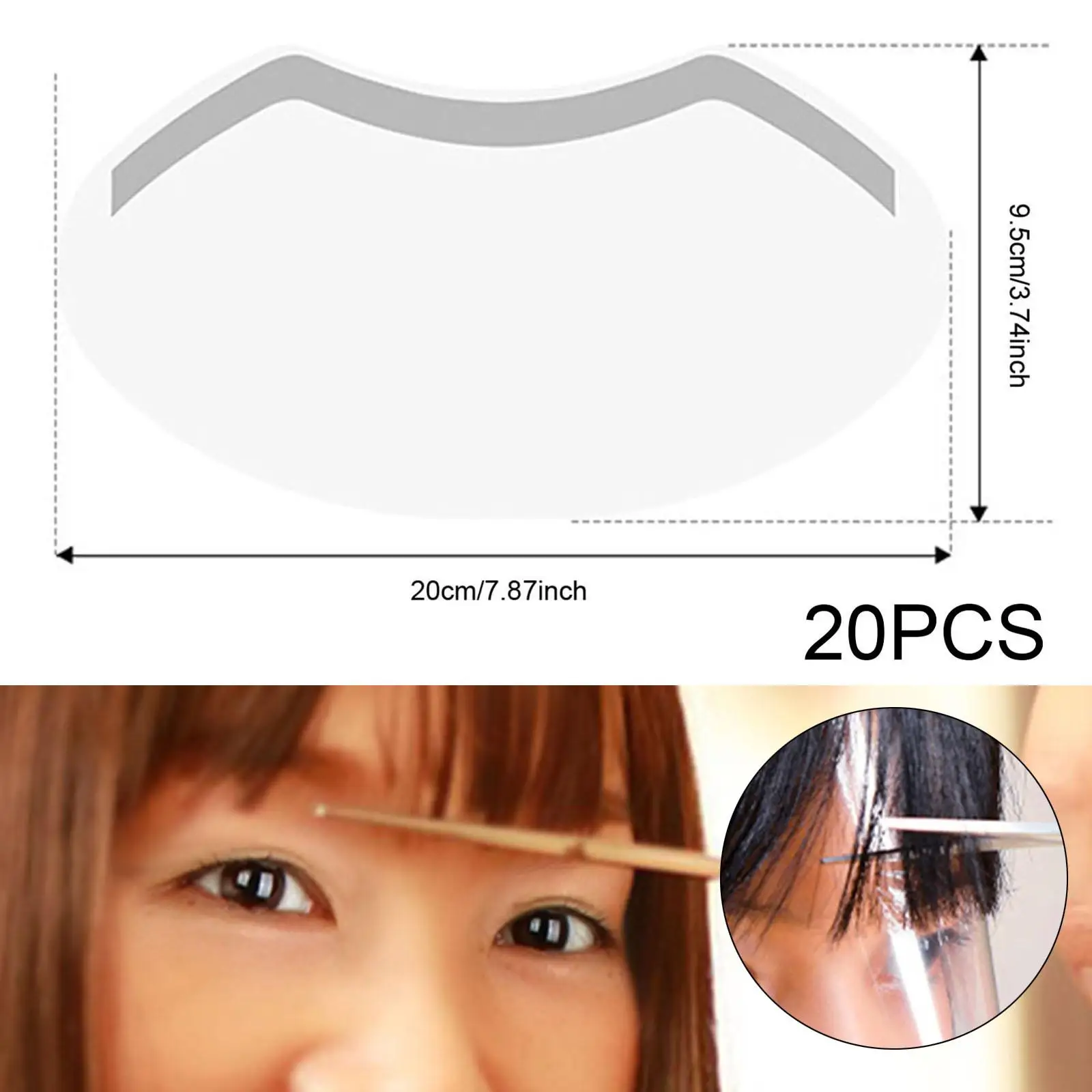 20Pcs Forehead Face Shield Sticker Disposable for Stylist Hair Salon Bedroom