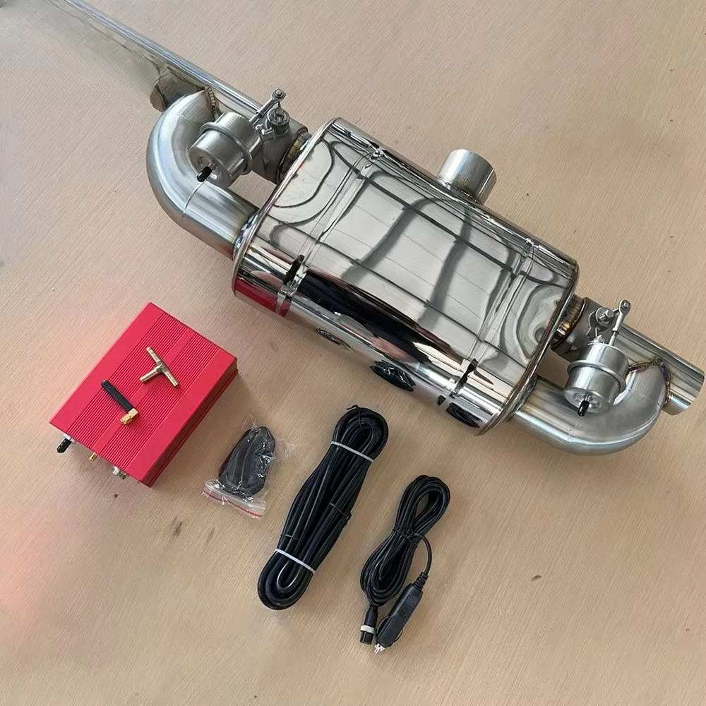 High Performance Stainless Steel Exhaust Muffler 2.5 Inch and 3 Inch Valvetronic Polished Cutout Valve with Remote Controller