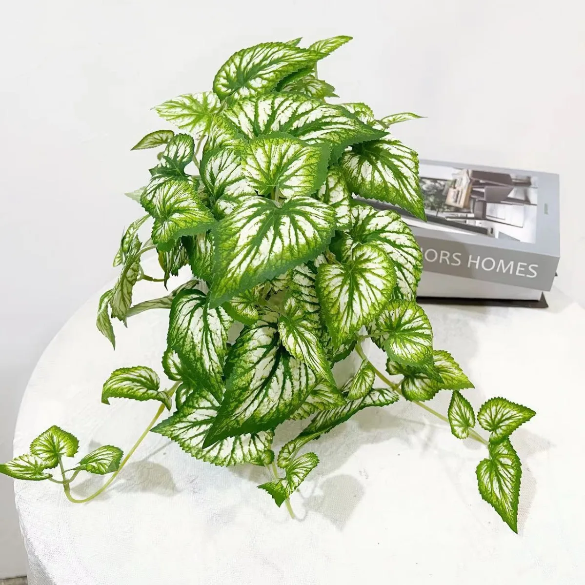 Hojas de perilla de planta de vid simulada, decoración de salón, Navidad, decoración de boda, decoración del hogar, decoración al aire libre