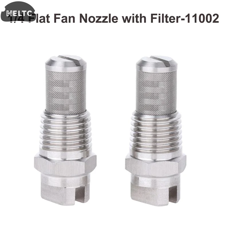 304 HVV-L Flat Fan Nozzle 2Pcs Durable Stainless Steel Parts for Car Wash Machine Mist Humidifier Spray Tool