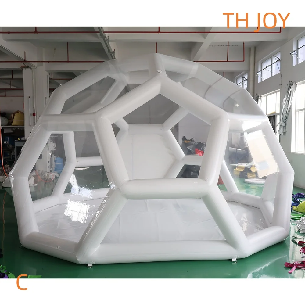 Bateau aérien rapide à porte, tente gonflable extérieure ciel étoilé, maison à bulles, tente de Camping Portable en PVC à vendre