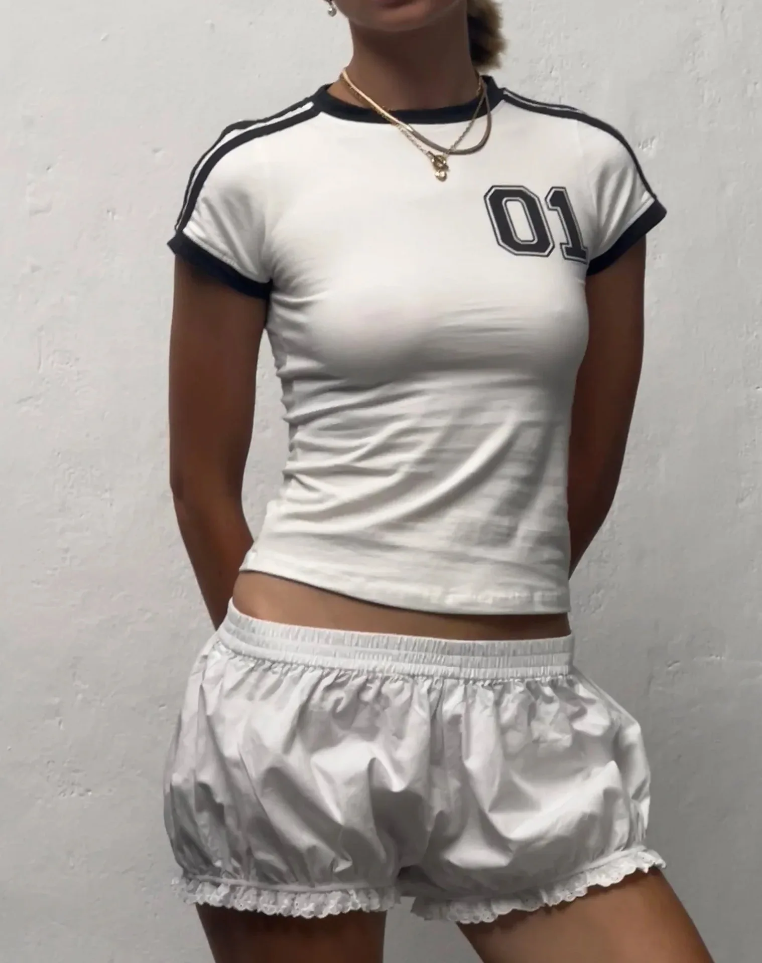  Y2k 의류 고딕 크롭 탑 01 패턴 프린트 빈티지 여성 캐주얼 베이비 티 streetwear 소녀 미적 반팔 티셔츠 ﻿