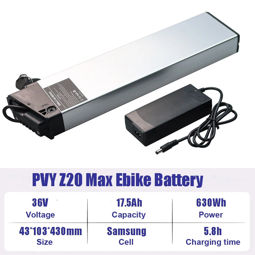 36V 10ah 10.4ah 10.5ah 15ah 48V 13ah 16.5ah E-Bike Li-Ion Batterij Voor Pvy Z20 Pro Plus Max Turbo Libon Elektrische Fiets