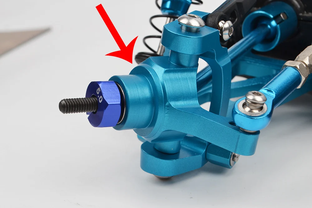 Aluminum TT-02B Front Rear Uprights Steering Arms Shocks Damper Stay for Tamiya TT02B Upgrades Parts 1/10 RC Buggy Chassis 54558