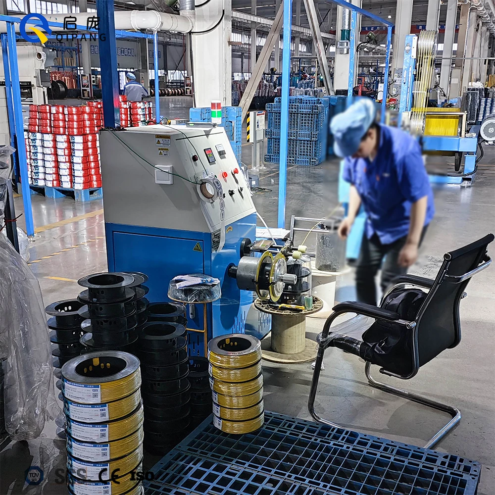 QIPANG Cable Coiling Machine High Speed Optical Fiber Take-up Machine Semi-automatic PVC Cable Coil Winder Machine