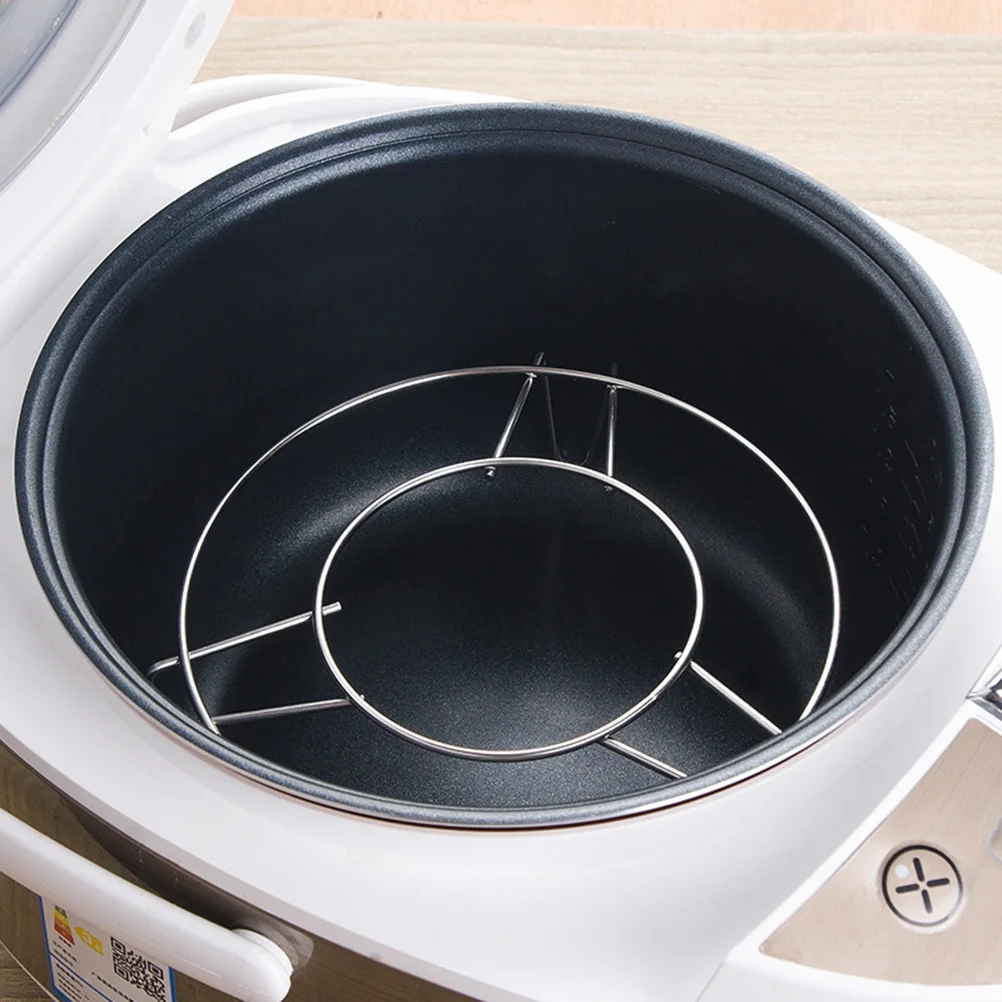 

Stainless Steel Round Cooker Steamer Rack Stand Tripod Stable Kitchen Cooking Steamer Rack for Pots Steaming Baking