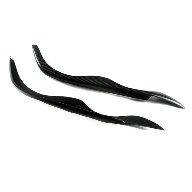 

Real Carbon Fiber Headlight Head Light Lamp Cover Eyelid Eyebrow Trim For BMW 3 Series E46-A28K